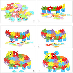 Avis Universal 1 lettre anglaise Animaux Puzzle Cartoon Enfants Anglais Cognition Initiation Puzzle Jouet