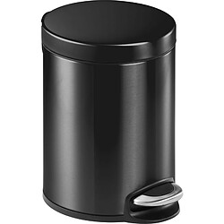 DURABLE Poubelle à pédale métal, rond, 5 litres, anthracite () 