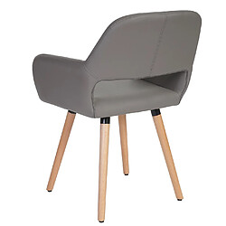 Avis Mendler Chaise de salle à manger Altena II, fauteuil, design rétro des années 50 ~ similicuir, taupe