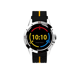 Wewoo Montre connectée jaune Smartwatch 1.3 pouces TFT écran MTK2502C Bluetooth4.0, bracelet de en silicone, moniteur de fréquence cardiaque de et podomètre de sommeil rappel sédentaire