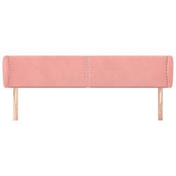 Avis Maison Chic Tête de lit scandinave avec oreilles,meuble de chambre Rose 183x23x78/88 cm Velours -MN45594