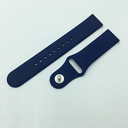 Avis Wewoo Bracelet pour montre connectée en silicone monochrome appliquer Samsung Galaxy Watch Active 22 mm mazarine