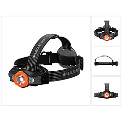 Ledlenser MH11 LED Lampe frontale 1000 lm IPX4 Noir/Orange ( 502166 ) + 1x Batterie rechargeable + 1x Câble de chargement