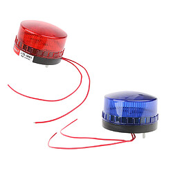 D'urgence Rouge + Bleu Led Clignotant Signal Stroboscopique Avertissement Lampe Beacon 220v