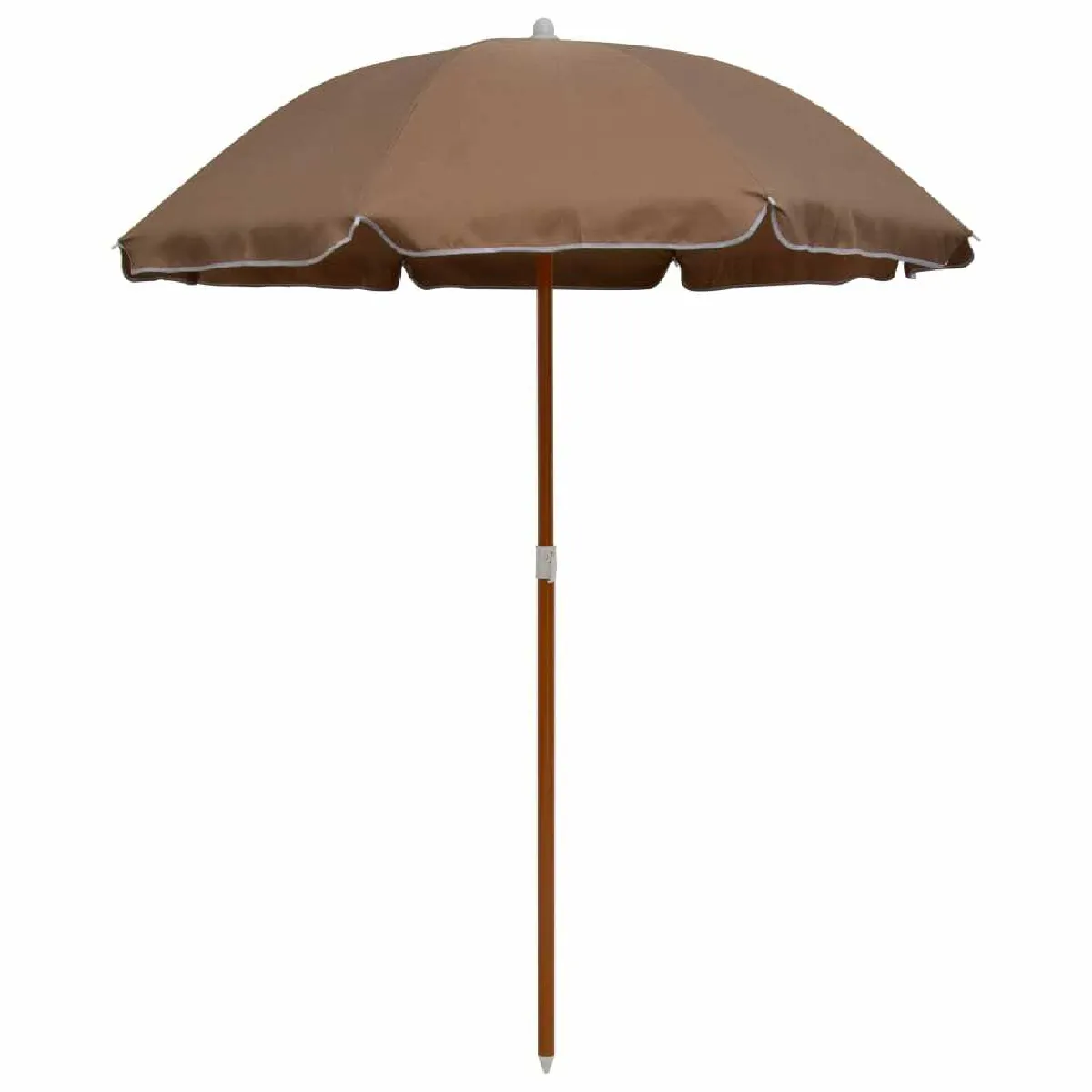 Maison Chic Parasol Jardin | Parasol avec mat en acier 180 cm Taupe - GKD89611