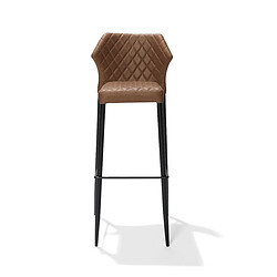 Materiel Chr Pro Tabouret de Bar Elégant Louis Revêtement en Cuir Synthétique Ignifuge - Veba