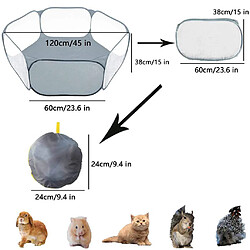 Avis 4 Pièces Pliable Jouer Stylo Cage Hamster Lapin Cochon D'inde Gerbille Intérieur/extérieur