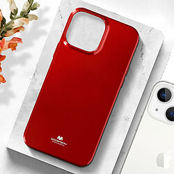 Avis Coque Apple iPhone 13 Mini Silicone Gel Effet Brillant Mercury rouge métallisé