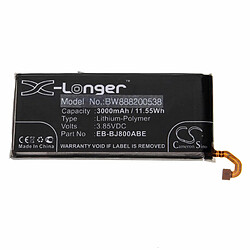 vhbw Batterie remplacement pour Samsung EB-BJ800ABE, GH82-16479A pour smartphone (3000mAh, 3,85V, Li-polymère) 