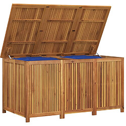 vidaXL Boîte de rangement de jardin 150x80x75 cm bois massif d'acacia