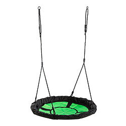 AXI Swibee Balançoire Nid d'Oiseau Enfant 100 cm | Balançoire ronde vert pour le jardin Balançoire Nid Swibee 98cm vert pomme/noir