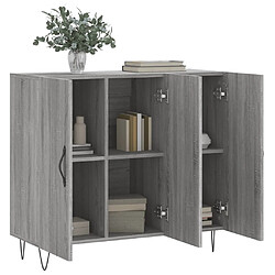 Acheter Maison Chic Buffet,Meuble de Rangement,commode pour salon,Cuisine sonoma gris 90x34x80 cm bois d'ingénierie -MN10677