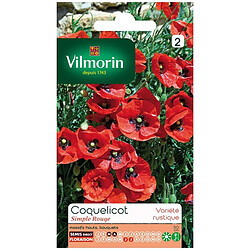 Vilmorin Sachet graines Coquelicot simple rouge 