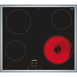 Siemens ET645HE17 Table de Cuisson 6600W Encastré Électrique Acier Inoxydable Noir 