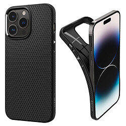 Spigen Sgp Coque iPhone 14 Pro Max Renforcée Motif Géométrique Spigen Liquid Air Noir Mat