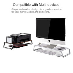 Acheter Wewoo Support d'ordinateur portable de moniteur avec pieds en métal pour imprimante MacBook à affichage à cristaux liquides MacBook, organisateur table Lapdesk Plateforme robuste Gagnez la place (grain bois clair)