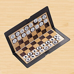 Acheter Pliable Mini Magnétique Jeu d'échecs Portable Poche Portefeuille Échiquier Jeux pour Camping Voyage