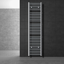 LuxeBath Radiateur de salle de bain Sahara Raccord latéral sèche-serviettes Chrome 40x180 cm