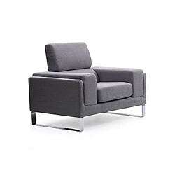 Acheter Paris Prix Fauteuil en Tissu Ezekiel 104cm Gris Clair