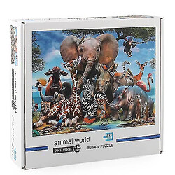 Universal Animal World Puzzle Puzzle Formes Uniques Puzzles Images Adultes Enfants Jouets Cadeaux pas cher