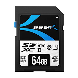 SABRENT SD-TL90-64GB Carte Mémoire 64Go SDXC 280Mo/s Noir 