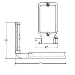 Acheter Wewoo Support Holder pour FUJI X-/ X-Noir Vertical Shoot Quick Release de de plaque L