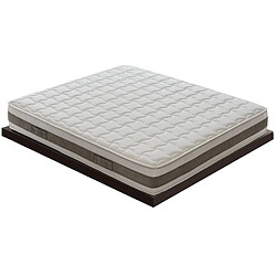 Materassi&Doghe Matelas 140x200 amovible en latex 21 cm de hauteur - Rigidité H2 Medium 7 zones 100% ergonomique Respirant Anti-acariens Latex 100% Made in Italy