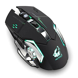 Universal Souris gaming sans fil à LED, souris gaming optique + PC portable rechargeable par USB