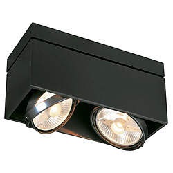 Slv KARDAMOD CARRE DOUBLE QPAR111 plafonnier, noir, GU10, max. 2x75W 