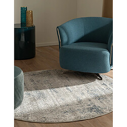 Hadorn Tapis 125x125 Bleu Davos Fusion