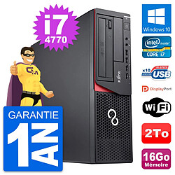 PC Fujitsu Esprimo E920 DT Intel i7-4770 RAM 16Go Disque 2To Windows 10 Wifi · Occasion 