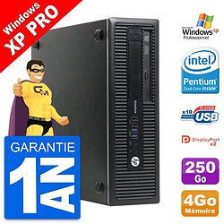 PC HP EliteDesk 800 G1 SFF Intel G3220 RAM 4Go Disque Dur 250Go Windows XP · Occasion 