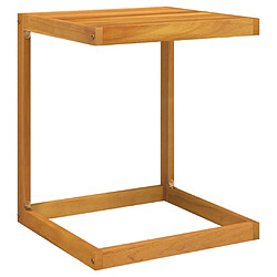 vidaXL Table en forme de C 42x40x50 cm bois massif d'acacia