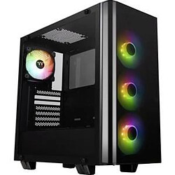 THERMALTAKE Tour midi Boîtier PC Thermaltake View 21 Tempered Glass RGB Plus noir 