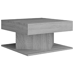 vidaXL Table basse Sonoma gris 57x57x30 cm Bois d'ingénierie