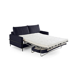 Lisa Design Ercolano - canapé 3 places convertible - couchage quotidien - matelas 11 cm - en velours