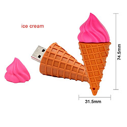 Wewoo Clé USB Disque U Ice Cream MicroDrive 8 Go USB 2.0 pas cher