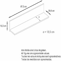 Avis Mpc Etagère Laquée Bordeaux 97,5 Cm