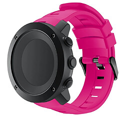 Wewoo Bracelet pour montre connectée en silicone Smart Watch Suunto Ambit3 Vertical Rose Rouge