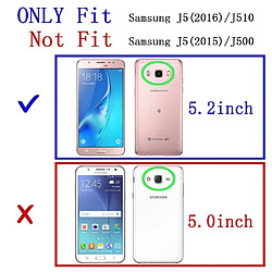 novago Compatible Samsung Galaxy J5 2016 (J510) Pack de 3 Coques Souples Transparentes et résistantes Anti Choc (3 Coques, Multicouleur 8) pas cher