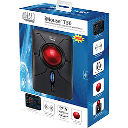 Adesso IMOUSE-T50, Wireless Ergonomic programable Desktop Trackball 