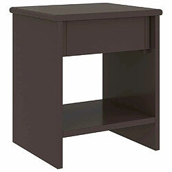 Acheter Maison Chic Table de chevet, Table de Nuit, Meuble de rangement Marron foncé 35x30x40 cm Bois de pin massif