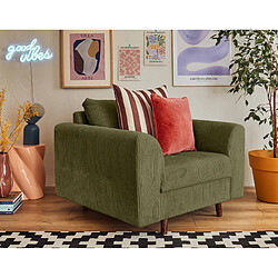 Lisa Design Rune - fauteuil - en velours côtelé Rune - fauteuil - en velours côtelé - Vert