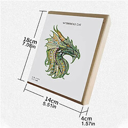 Acheter RedMiter Puzzle en bois 180 pièces pour enfants et adultes – Dragon - Multicolore