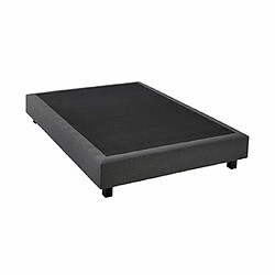 Acheter Mes Ensemble matelas 140x200 + sommier + tête de lit gris CONFORTLUXE