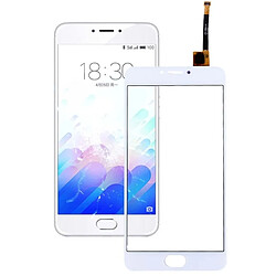 Wewoo Pièce détachée Meizu M3 Note blanc Version Standard écran tactile (seul sans le LCD) Digitizer Assemblée 