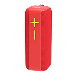 Yonis Enceinte Bluetooth Portable Étanche Rouge Enceinte Bluetooth Portable Étanche Sans Fil Avec Appel Mains Libres Et Carte TF Rouge YONIS