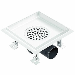 Acheter vidaXL Drain de douche avec couvercle 2 en 1 18x18 cm Acier inoxydable