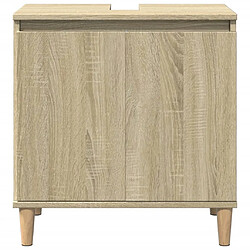 Avis vidaXL Meuble d'évier chêne sonoma 58x33x60 cm bois d'ingénierie