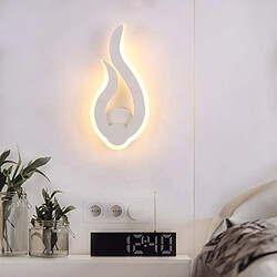 Avis Universal 9W LED applique moderne 3000-3500K blanc chaud intérieur flamme lumineuse applique chambre salon couloir art déco (blanc chaud)